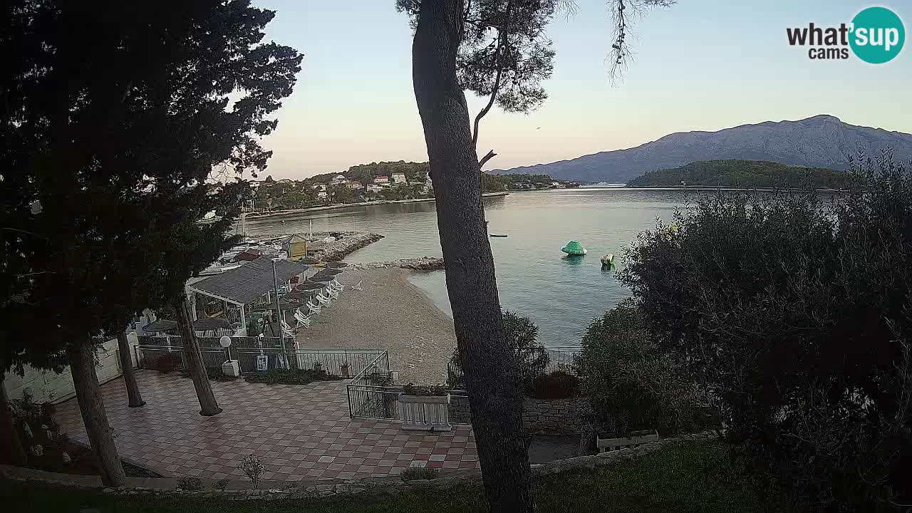Webcam live Lumbarda – Plage Prvi Žal – Korčula
