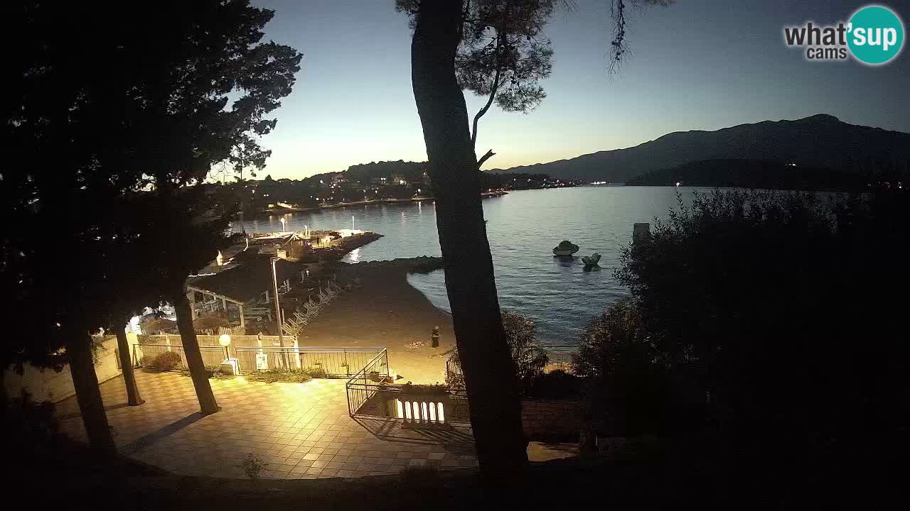 Webcam live Lumbarda – Plage Prvi Žal – Korčula