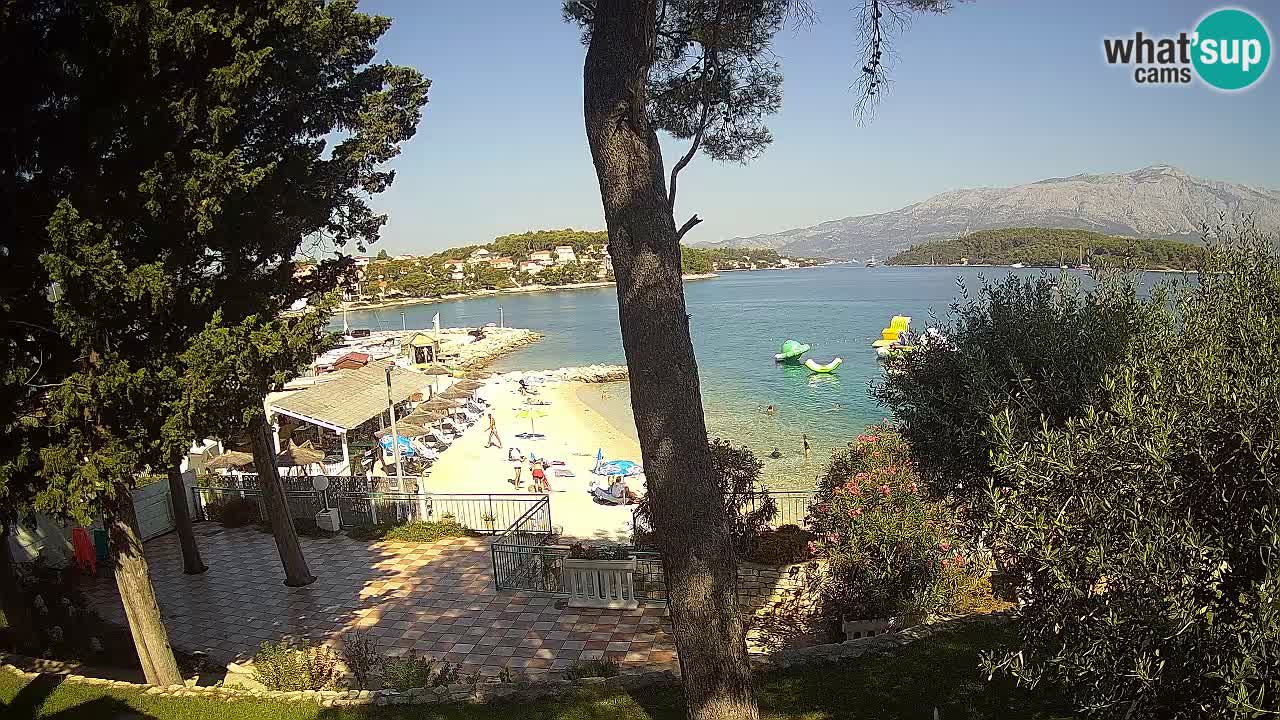 Livecam Lumbarda – Spiaggia Prvi Žal – Korčula