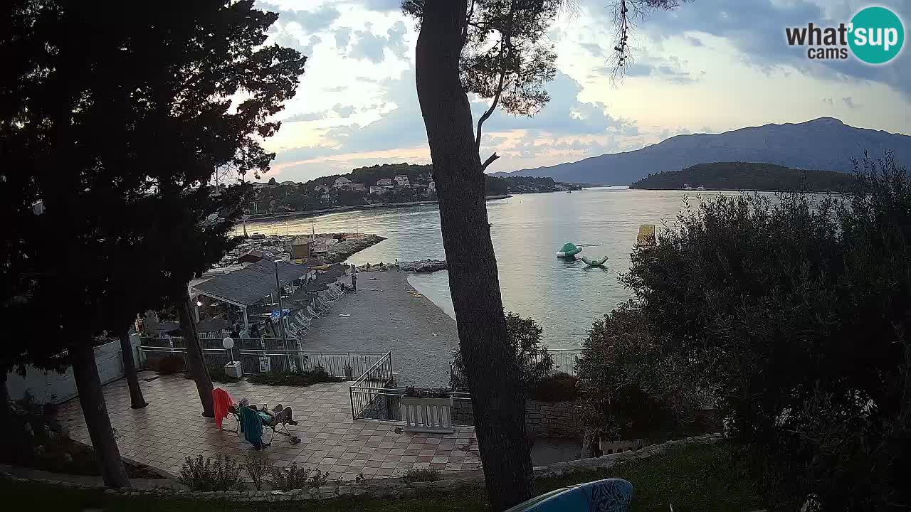 Livecam Lumbarda – Spiaggia Prvi Žal – Korčula