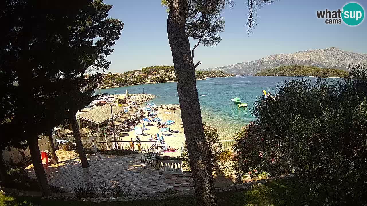 Livecam Lumbarda – Spiaggia Prvi Žal – Korčula