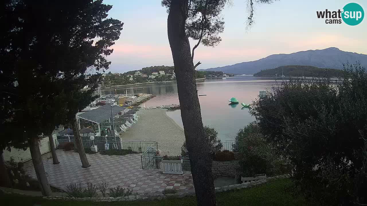 Webcam live Lumbarda – Plage Prvi Žal – Korčula