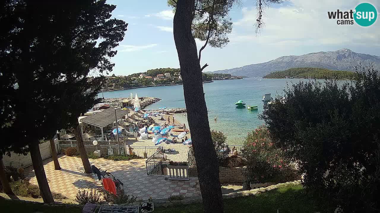 Livecam Lumbarda – Spiaggia Prvi Žal – Korčula