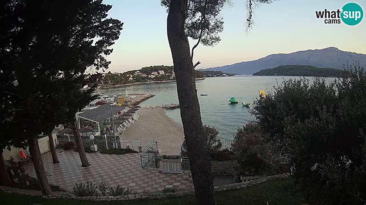 Livecam Lumbarda – Spiaggia Prvi Žal – Korčula