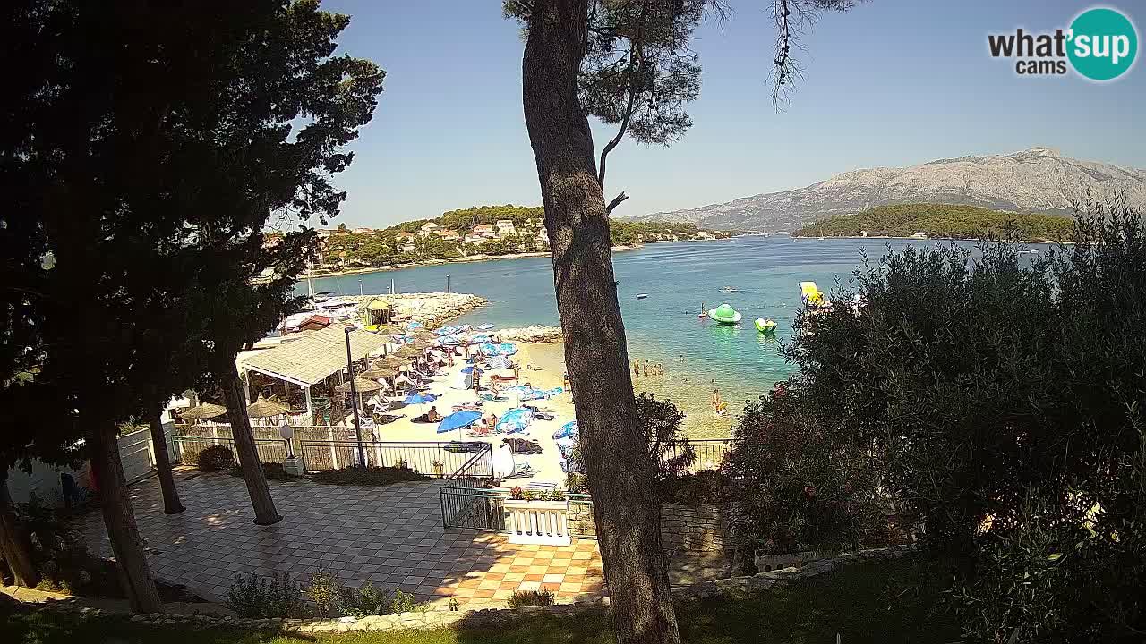 Webcam live Lumbarda – Plage Prvi Žal – Korčula