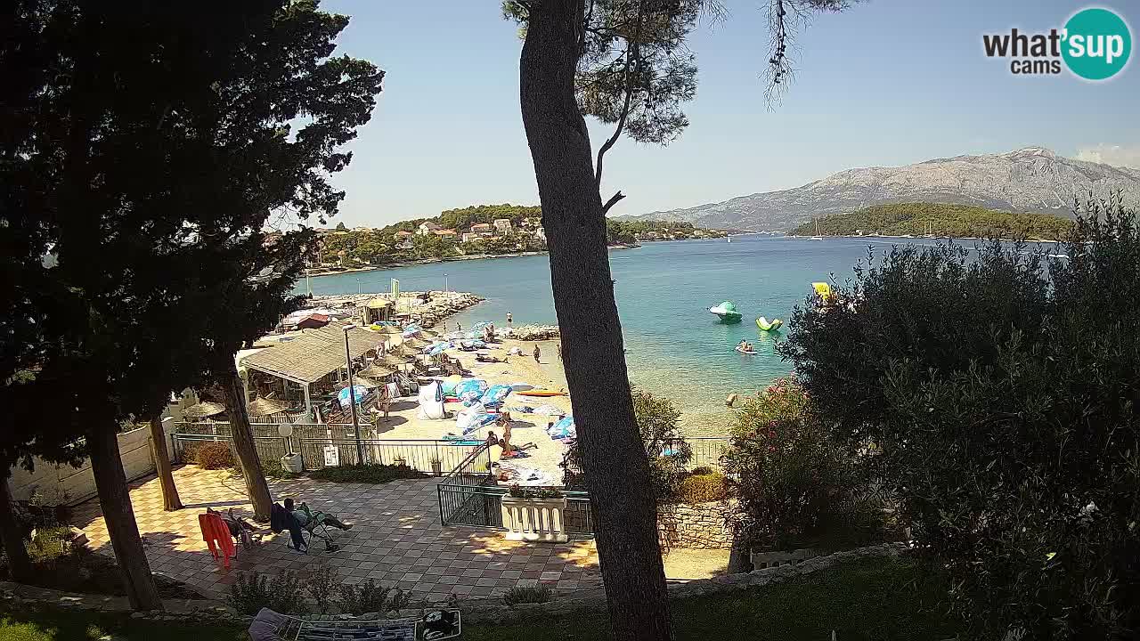 Livecam Lumbarda – Spiaggia Prvi Žal – Korčula