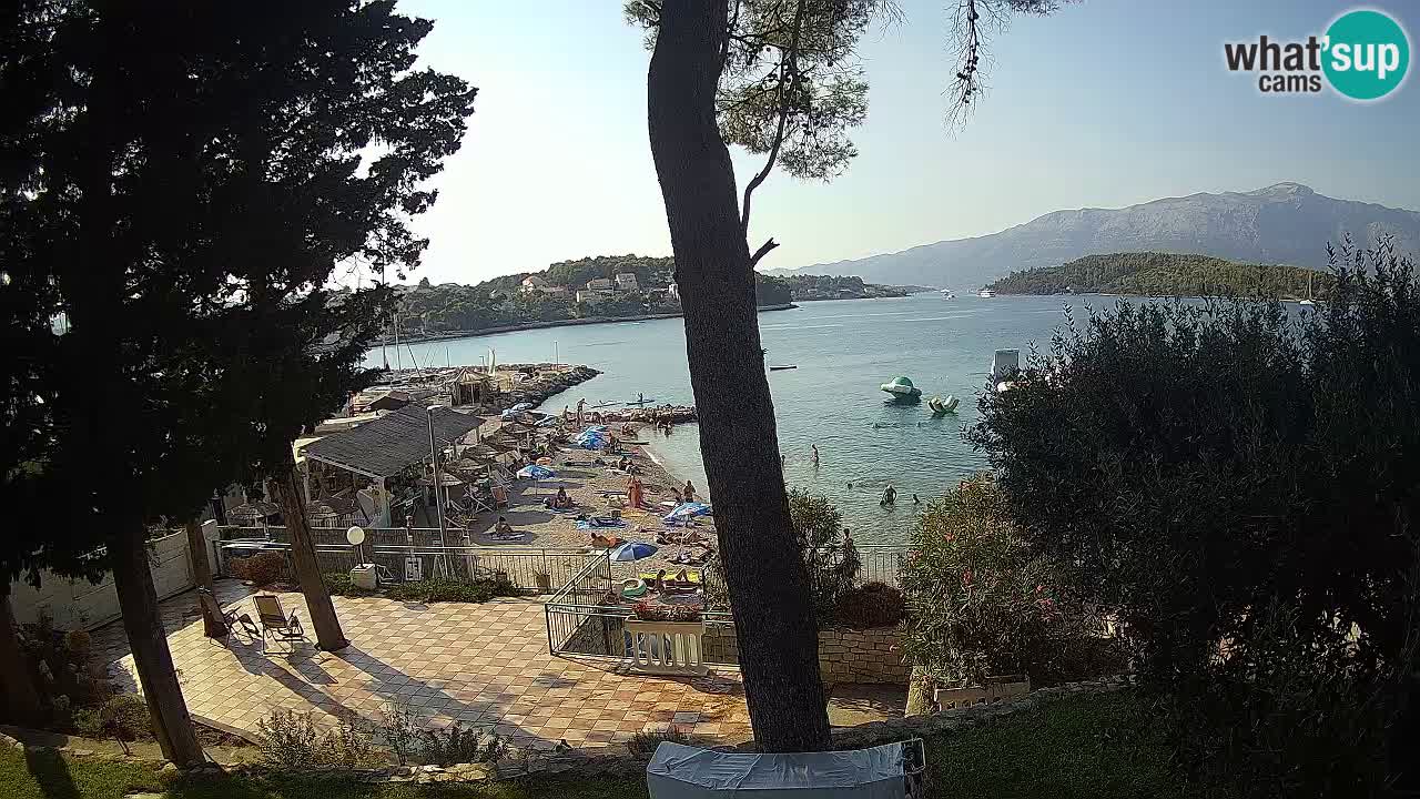 Livecam Lumbarda – Spiaggia Prvi Žal – Korčula