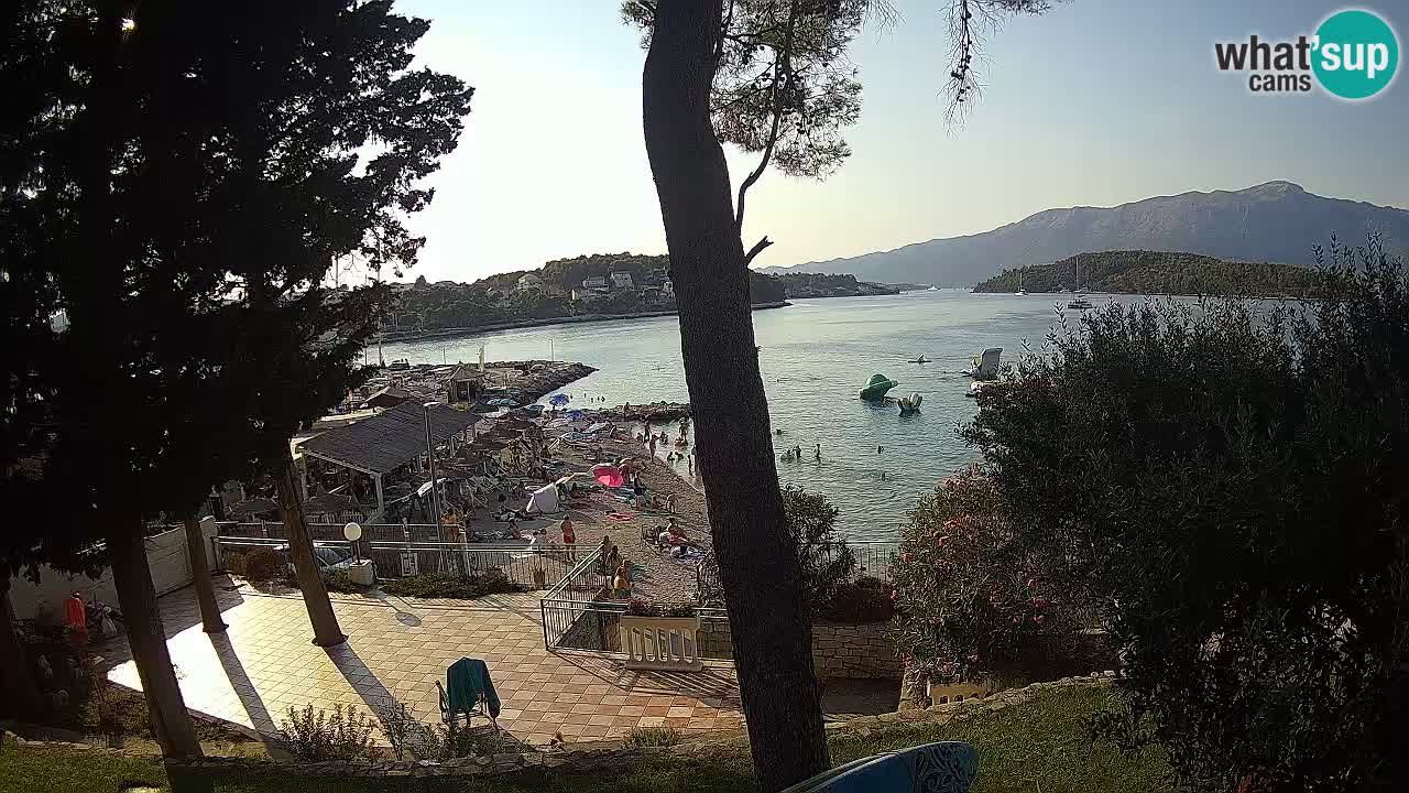Webcam live Lumbarda – Plage Prvi Žal – Korčula