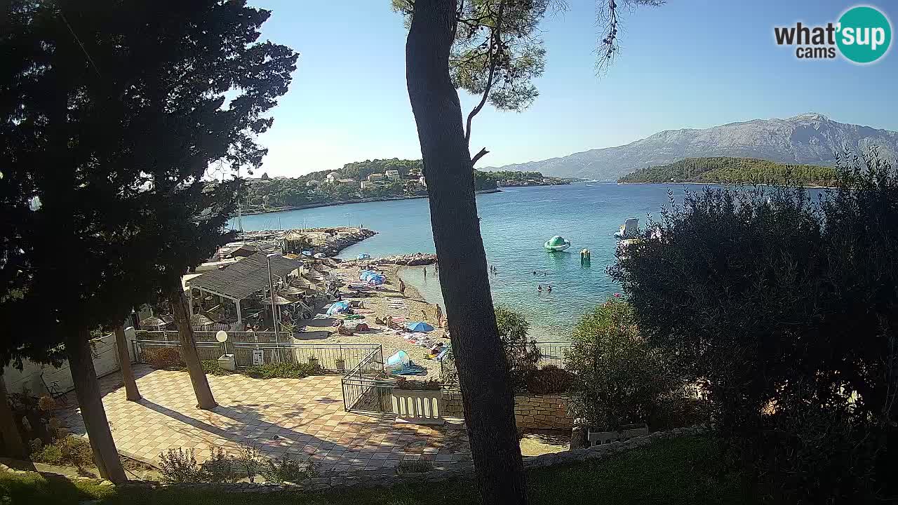 Livecam Lumbarda – Spiaggia Prvi Žal – Korčula