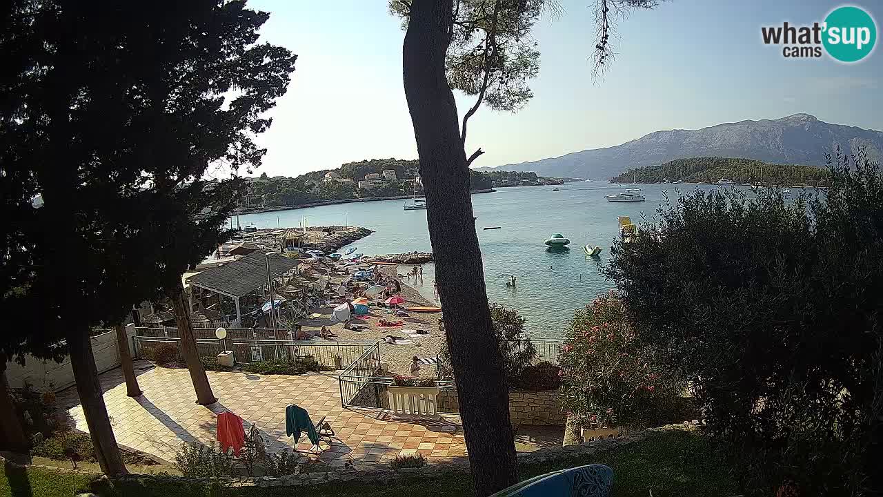 Web kamera Lumbarda – Plaža Prvi Žal – Korčula