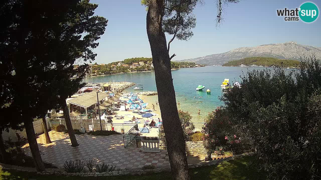 Webcam live Lumbarda – Plage Prvi Žal – Korčula