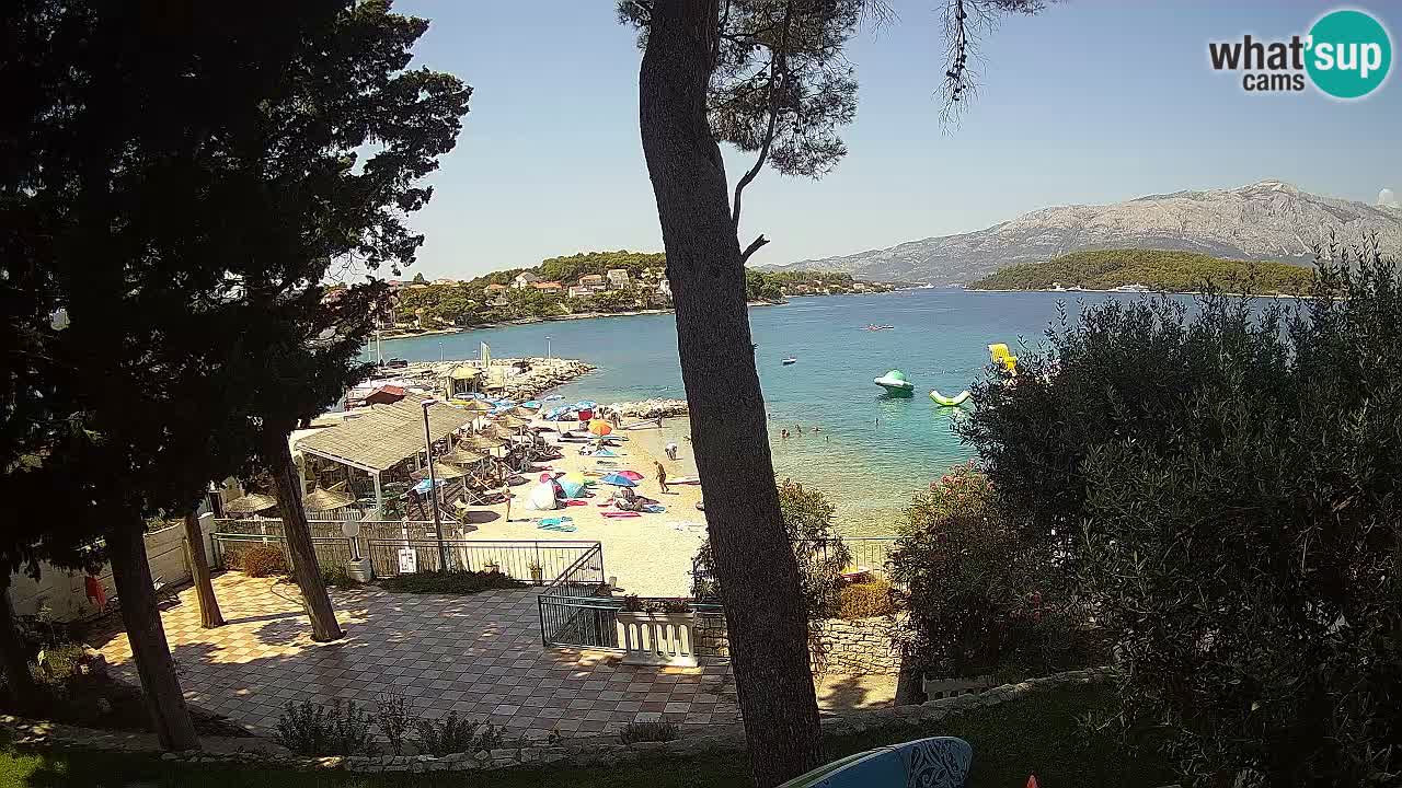 Webcam live Lumbarda – Plage Prvi Žal – Korčula