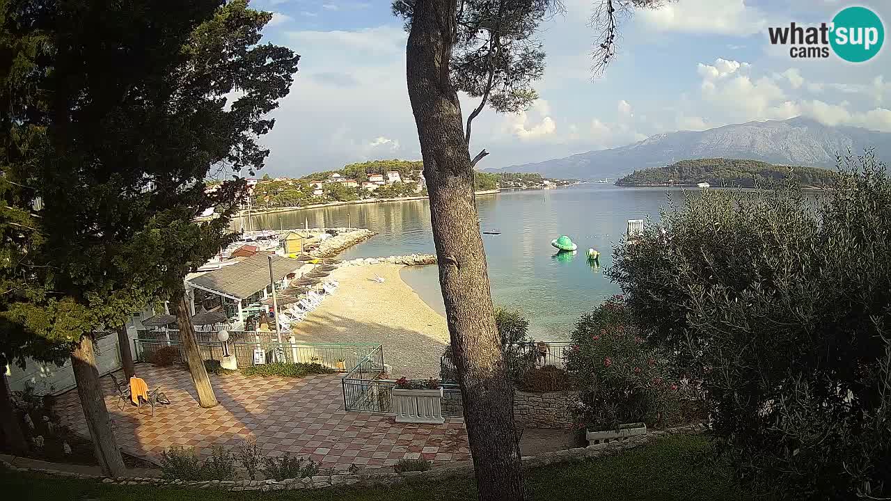 Livecam Lumbarda – Spiaggia Prvi Žal – Korčula