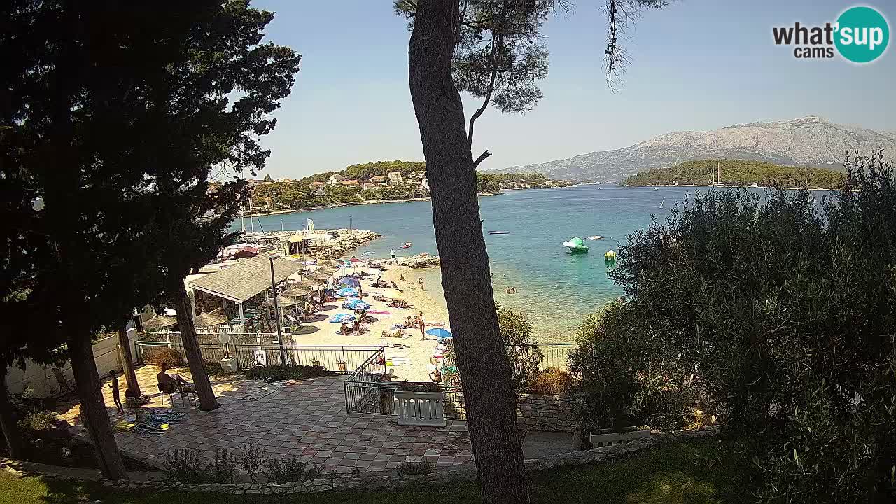 Livecam Lumbarda – Spiaggia Prvi Žal – Korčula