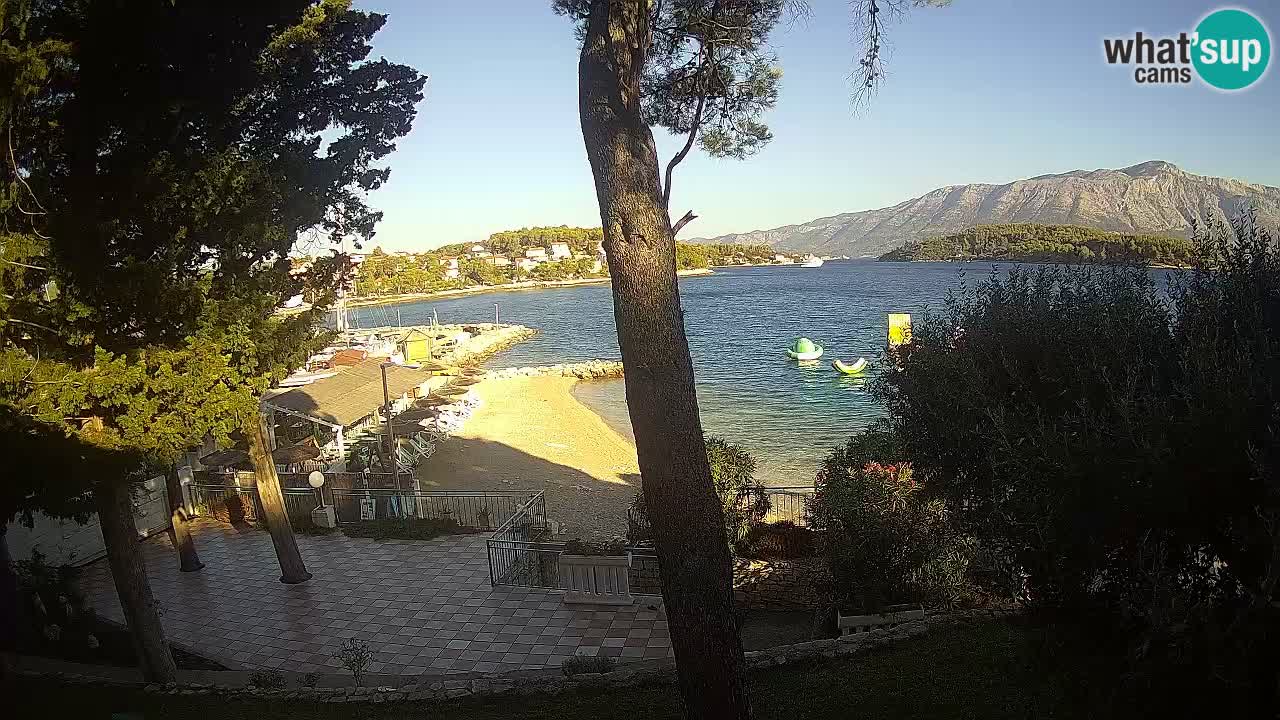 Livecam Lumbarda – Spiaggia Prvi Žal – Korčula