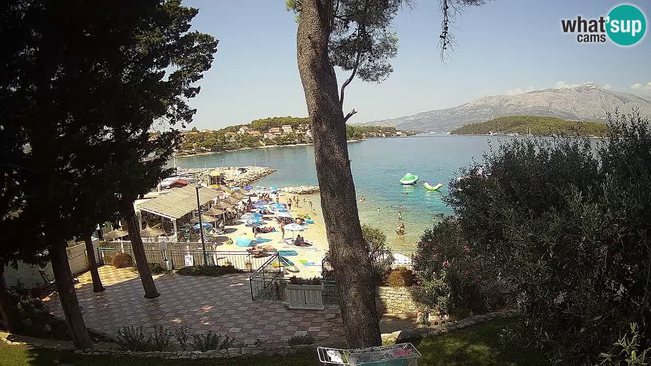 Livecam Lumbarda – Spiaggia Prvi Žal – Korčula
