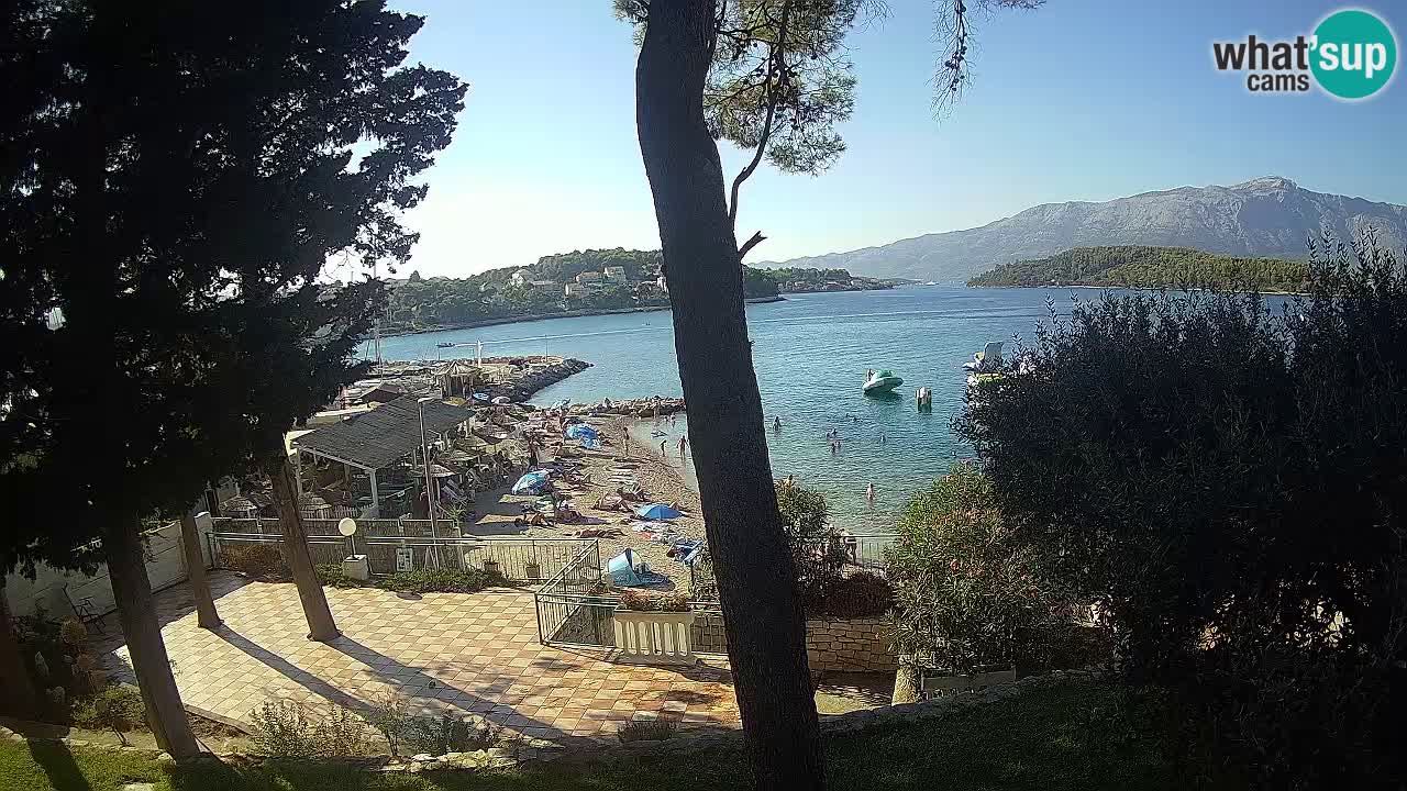 Livecam Lumbarda – Spiaggia Prvi Žal – Korčula