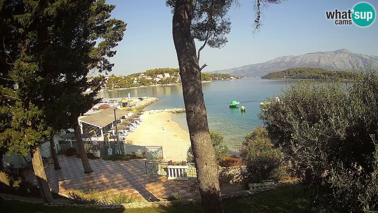 Livecam Lumbarda – Spiaggia Prvi Žal – Korčula
