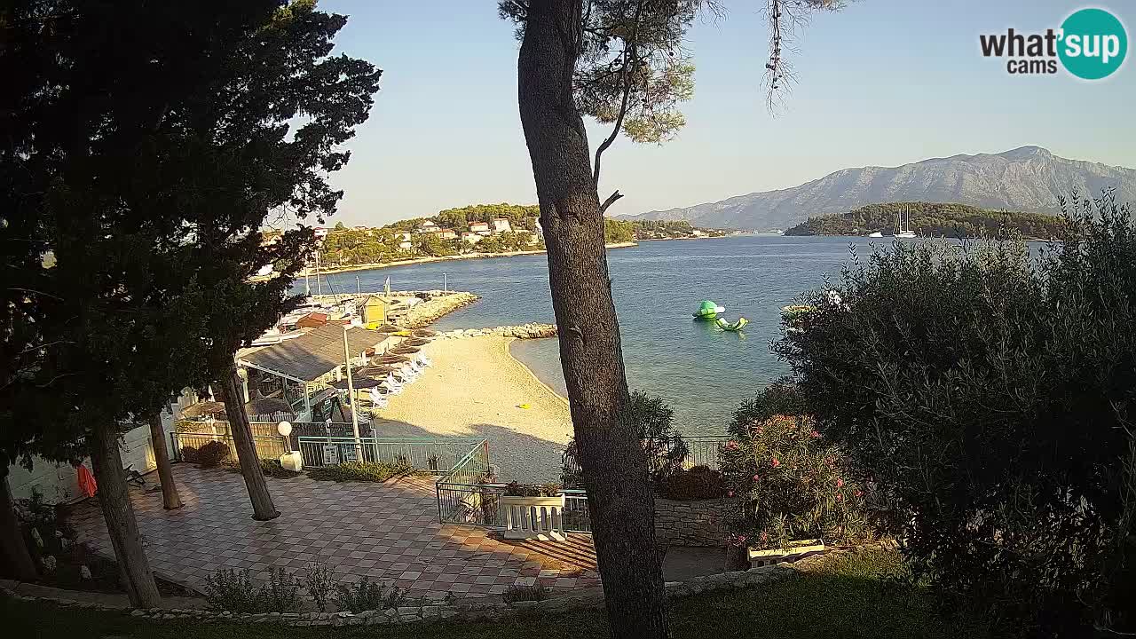Livecam Lumbarda – Spiaggia Prvi Žal – Korčula
