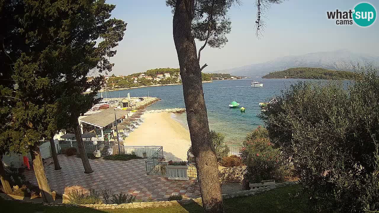 Livecam Lumbarda – Spiaggia Prvi Žal – Korčula
