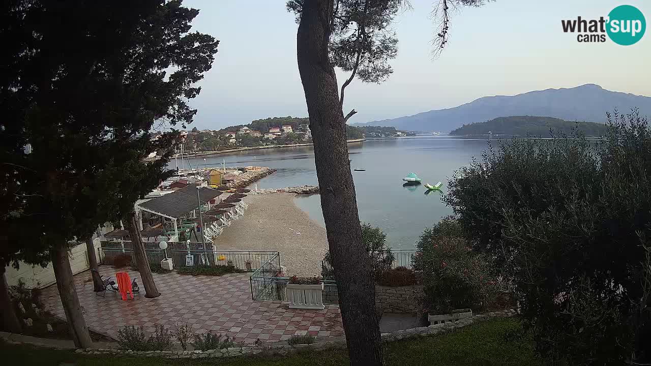 Webcam live Lumbarda – Plage Prvi Žal – Korčula