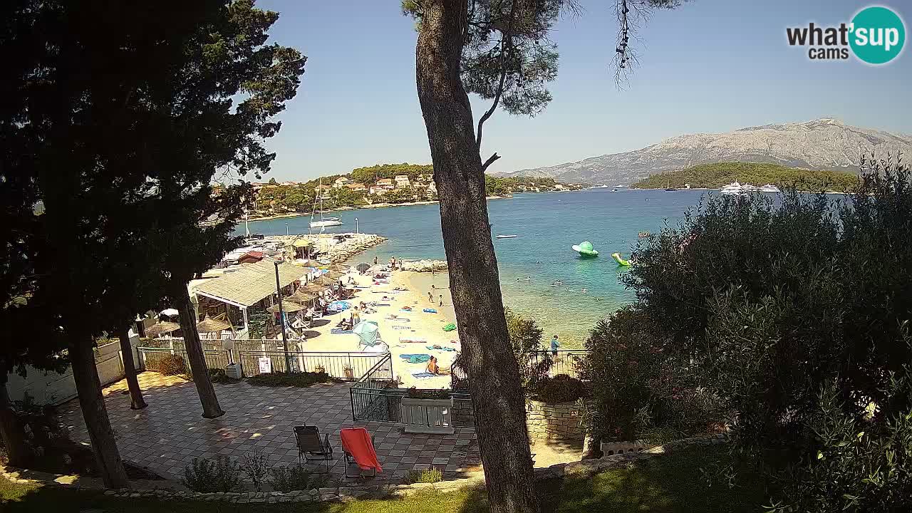 Webcam live Lumbarda – Plage Prvi Žal – Korčula
