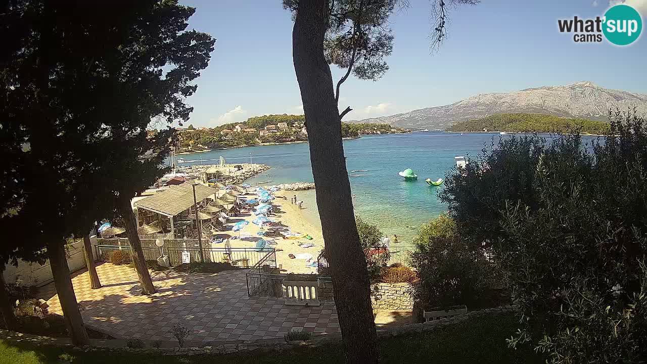 Webcam live Lumbarda – Plage Prvi Žal – Korčula