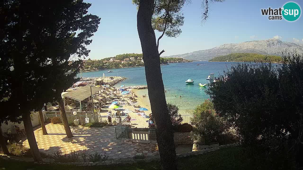Webcam live Lumbarda – Plage Prvi Žal – Korčula
