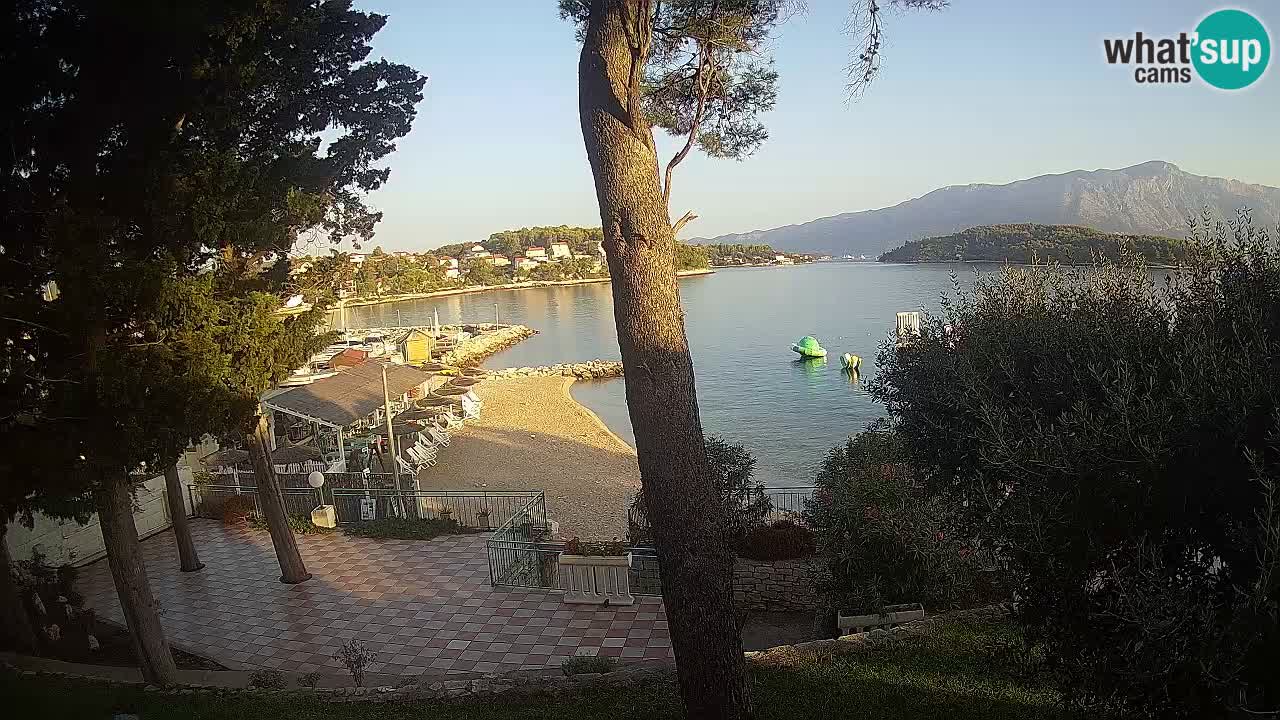 Livecam Lumbarda – Spiaggia Prvi Žal – Korčula