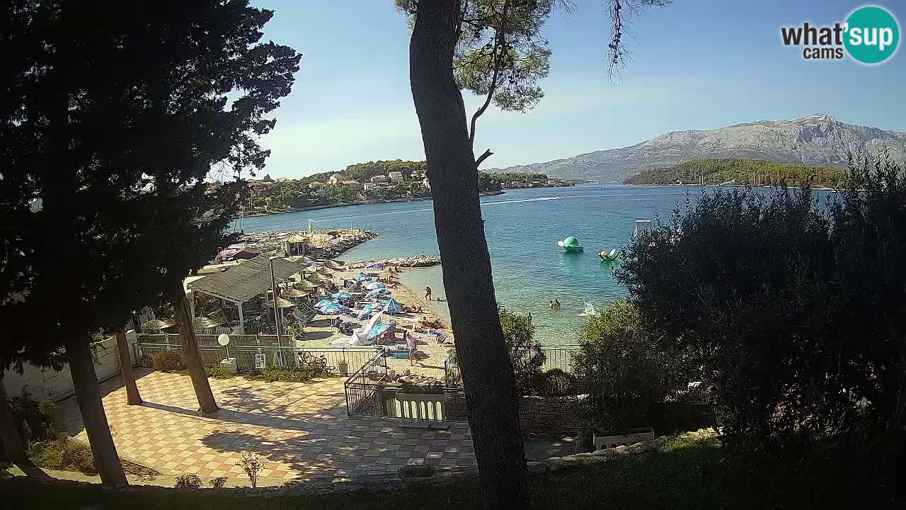 Livecam Lumbarda – Spiaggia Prvi Žal – Korčula