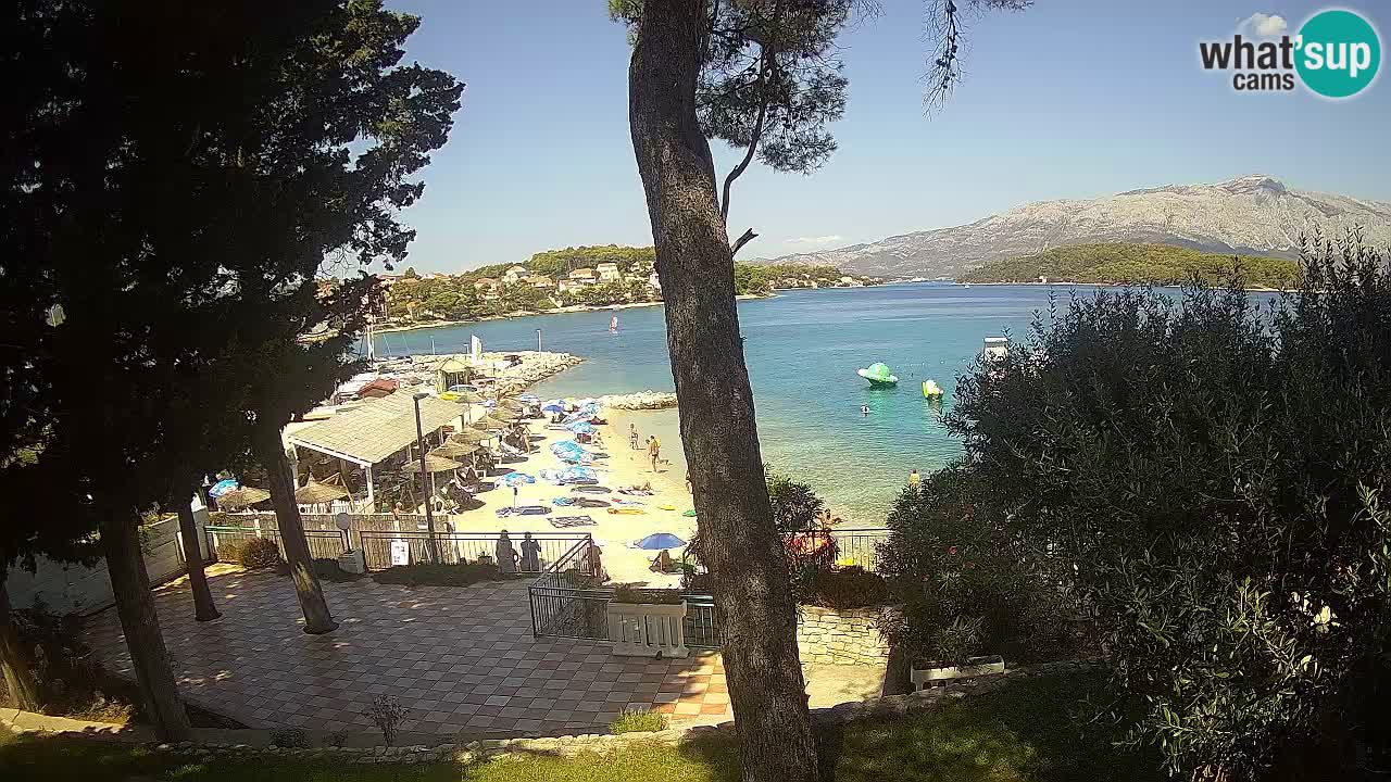Livecam Lumbarda – Spiaggia Prvi Žal – Korčula