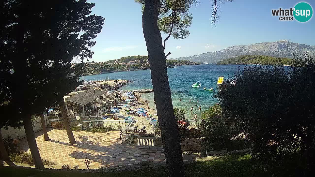 Webcam live Lumbarda – Plage Prvi Žal – Korčula