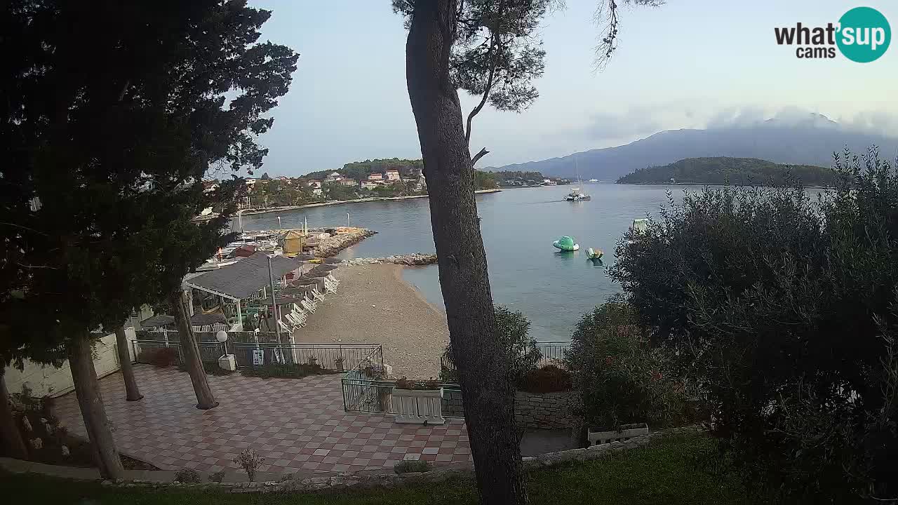 Webcam live Lumbarda – Plage Prvi Žal – Korčula