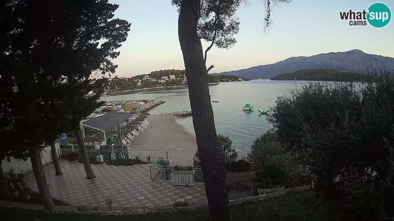 Livecam Lumbarda – Spiaggia Prvi Žal – Korčula