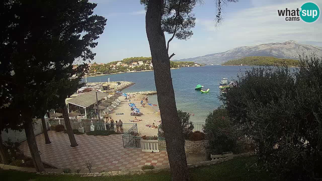 Livecam Lumbarda – Spiaggia Prvi Žal – Korčula