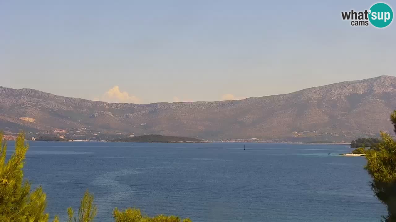 Lumbarda resort Spletna kamera Korčula