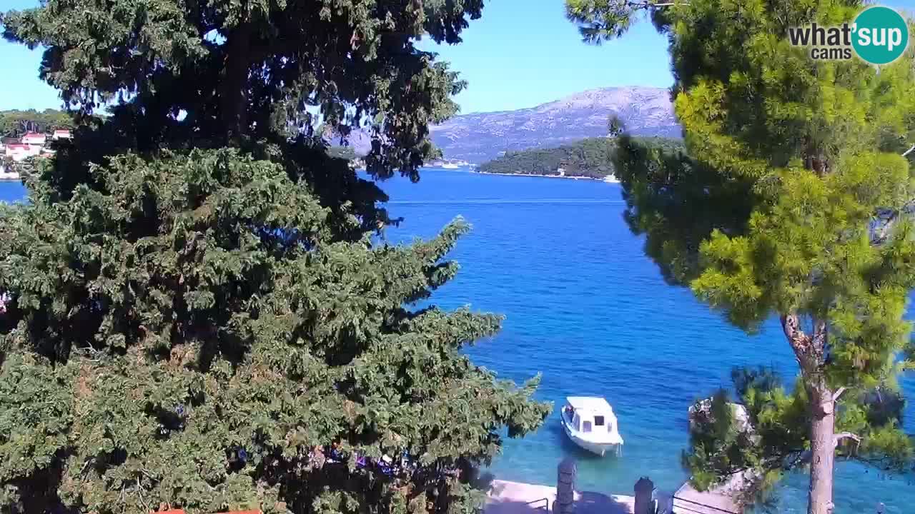 Lumbarda resort Web Kamera Korčula