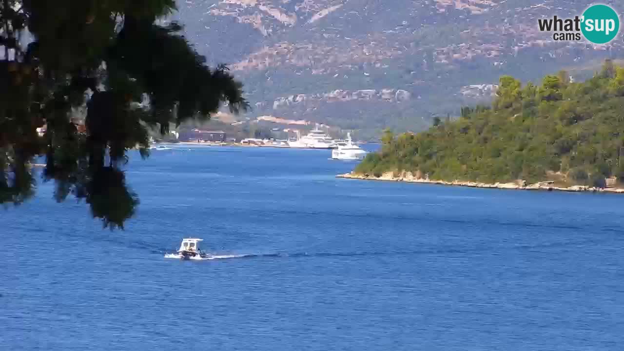 Lumbarda resort Web Kamera Korčula