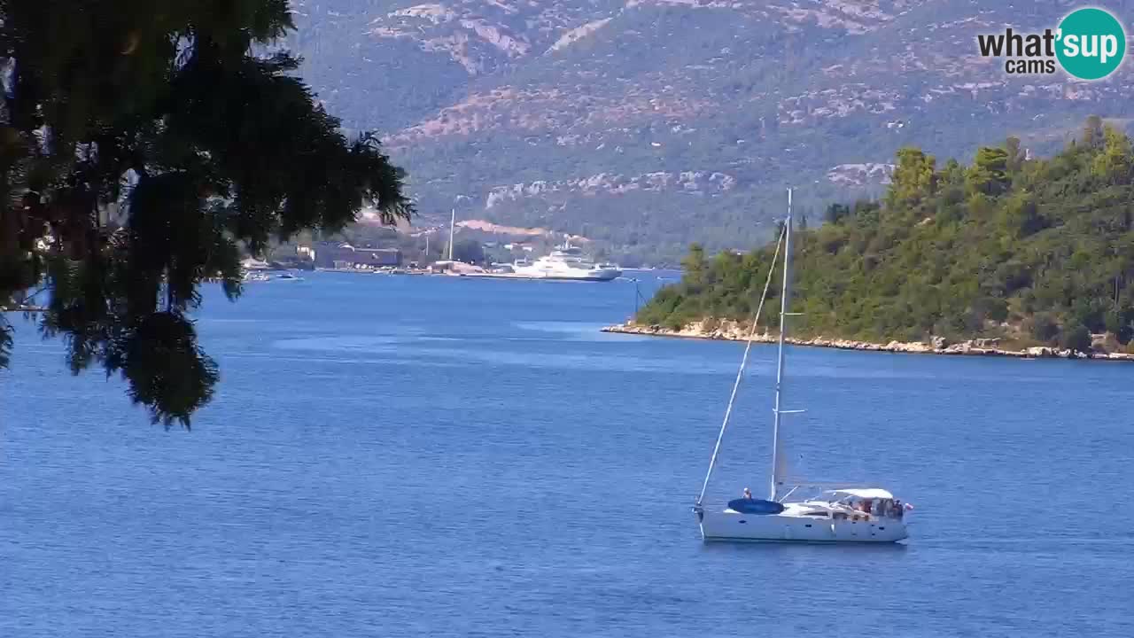 Lumbarda resort Spletna kamera Korčula