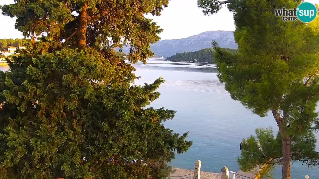 Lumbarda resort Spletna kamera Korčula