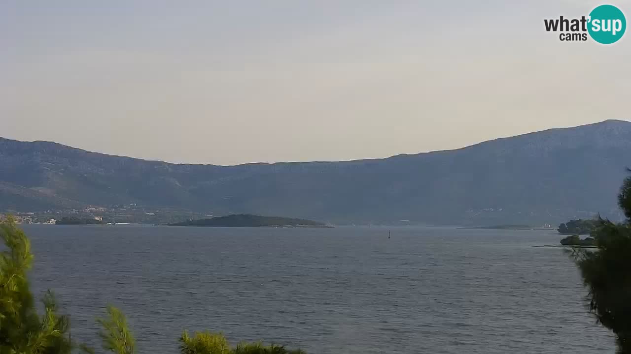 Lumbarda resort Spletna kamera Korčula