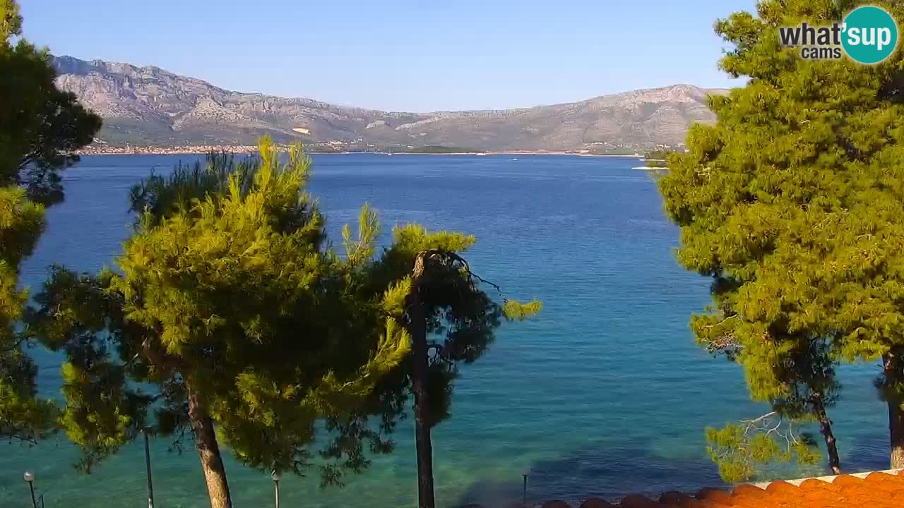 Lumbarda resort Web Kamera Korčula