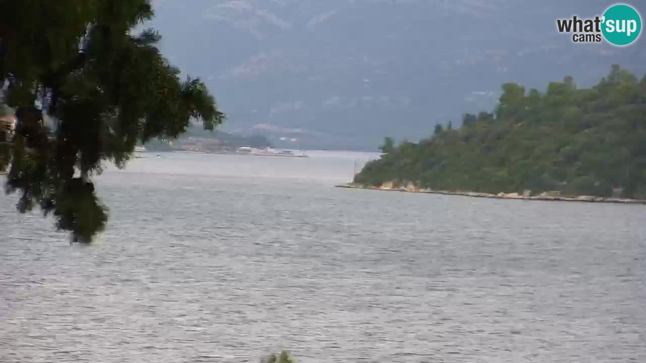 Lumbarda resort Spletna kamera Korčula