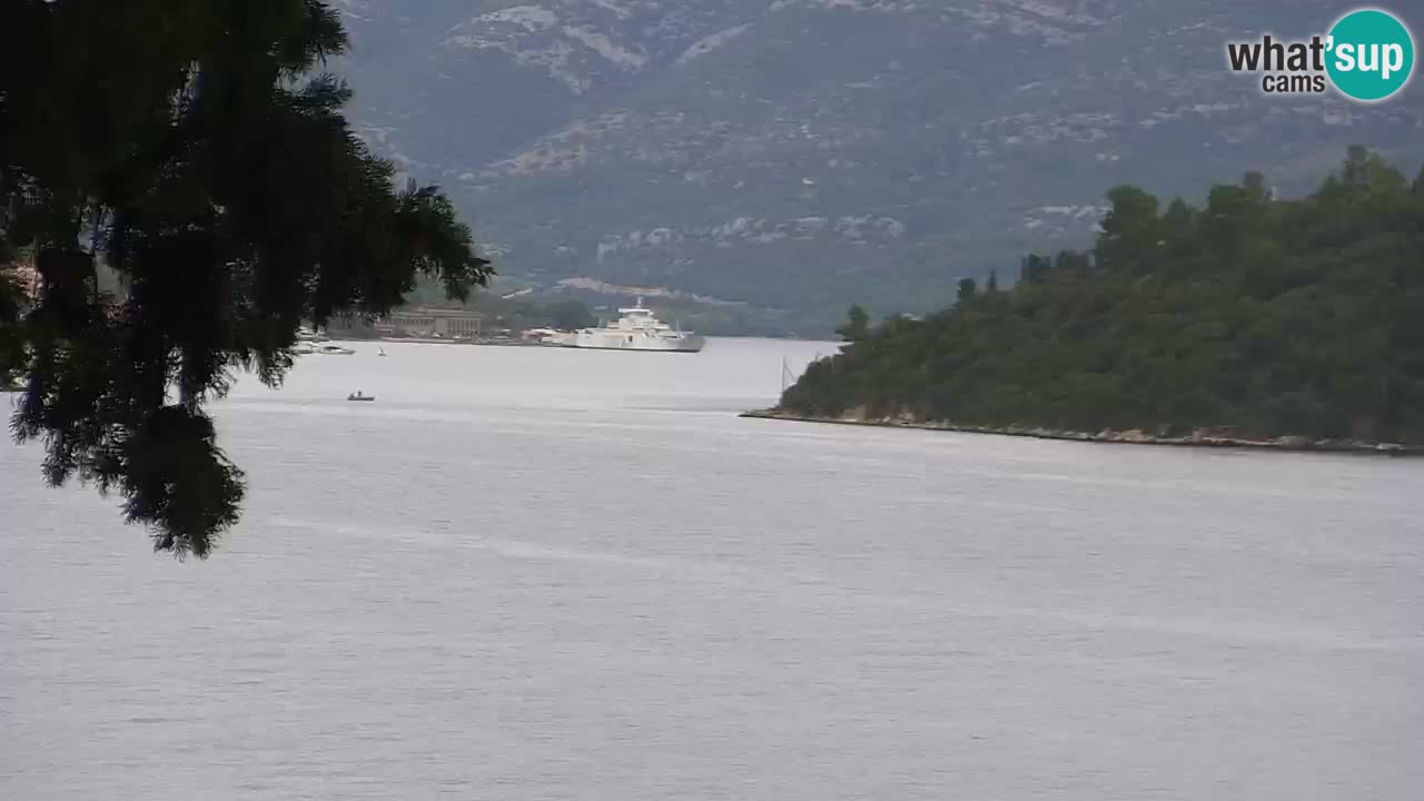 Lumbarda resort Spletna kamera Korčula