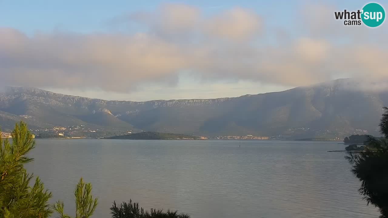 Lumbarda resort Spletna kamera Korčula