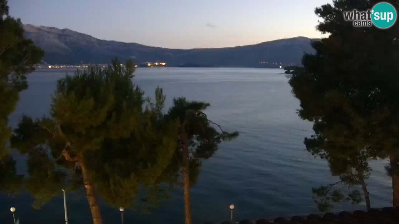 Lumbarda resort Spletna kamera Korčula