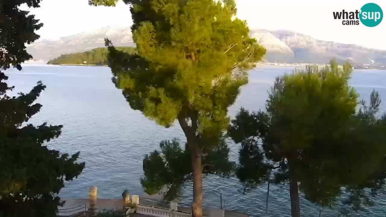 Lumbarda resort Spletna kamera Korčula