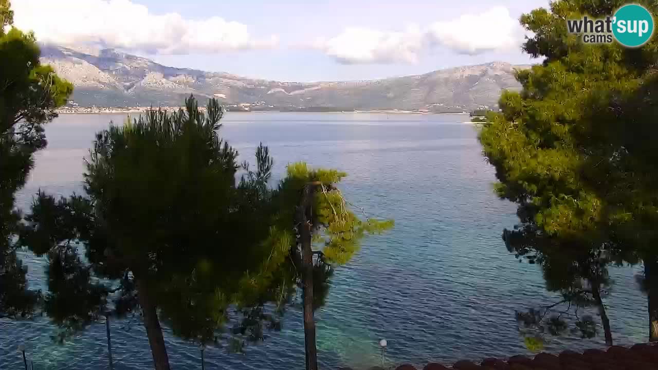 Lumbarda resort Spletna kamera Korčula