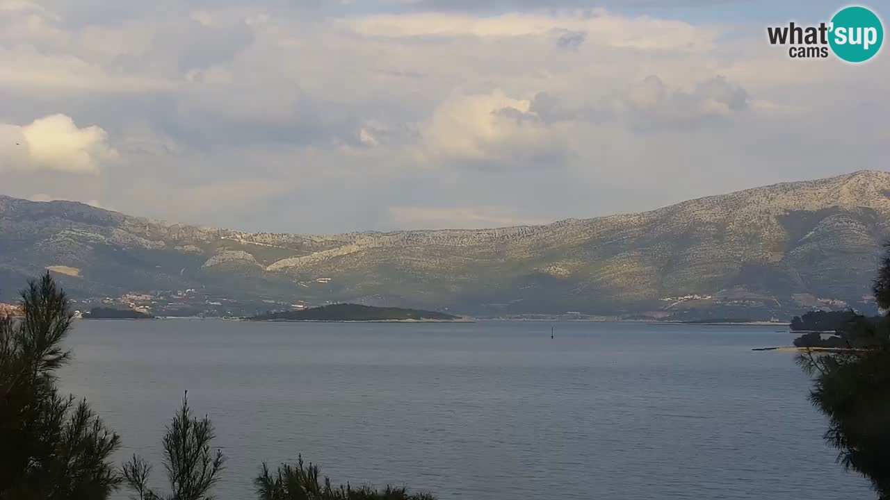Lumbarda resort Spletna kamera Korčula