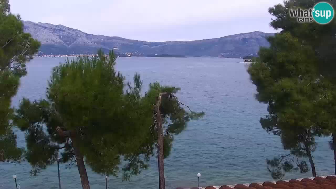 Lumbarda resort Spletna kamera Korčula